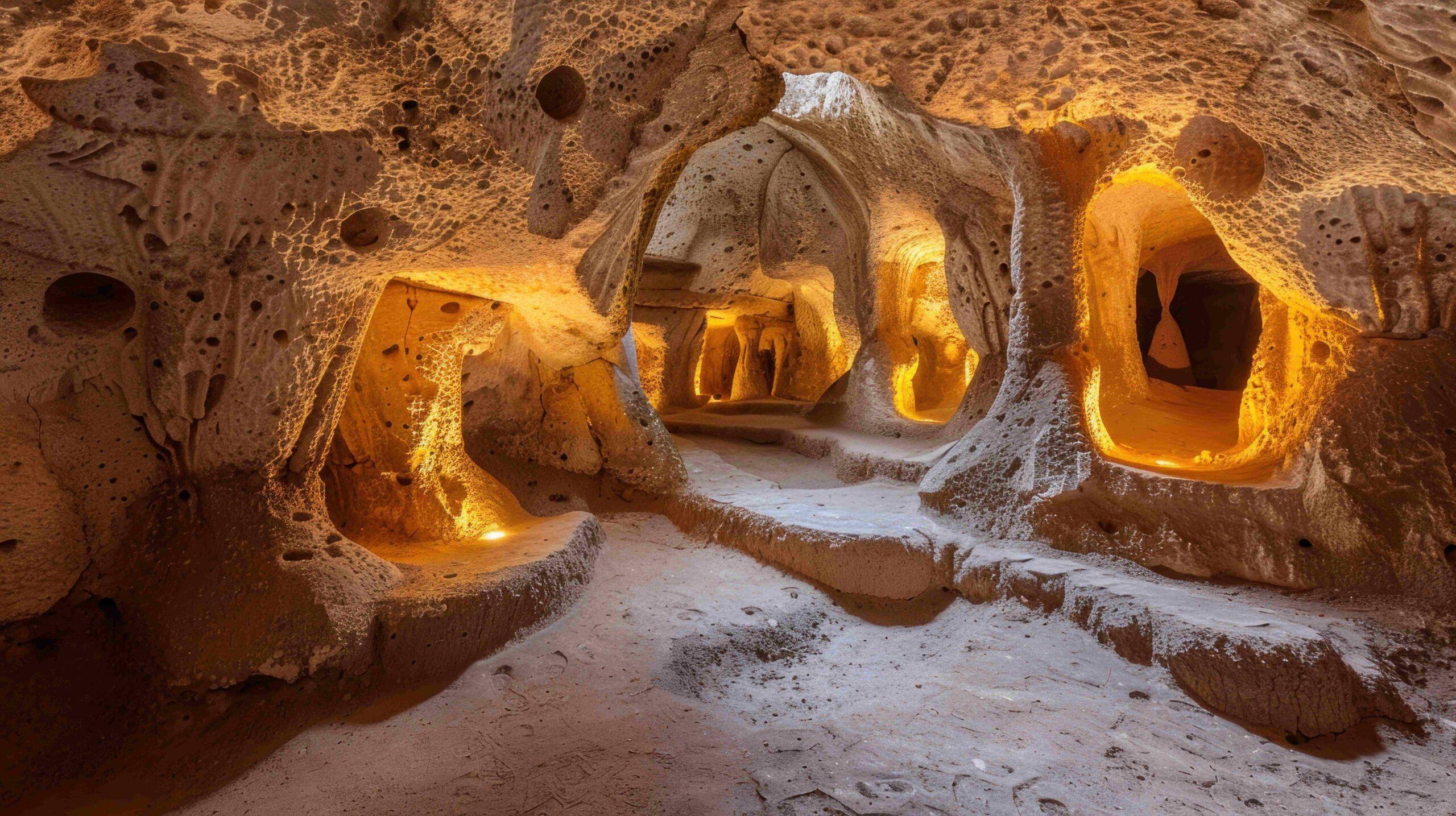 Antike unterirdische Höhlenstadt, Türkei, Touristenattraktionen von Göreme